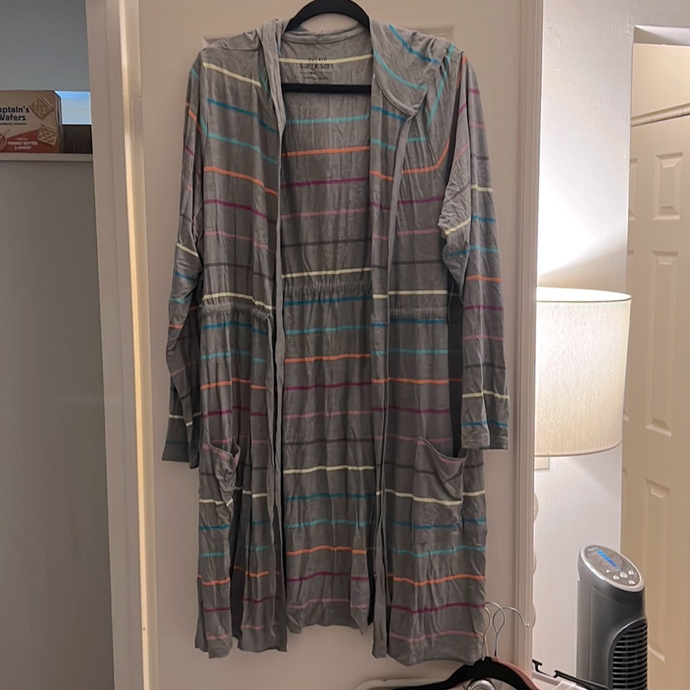 Torrid Multicolor Light Hooded Sweatshirt
